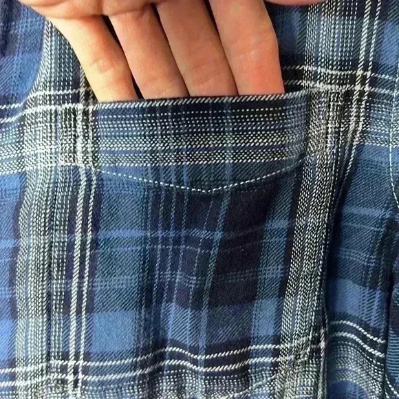 Lauren Ralph Lauren Plaid Button Down Cotton Twill Top Size Small - Picture 4 of 9